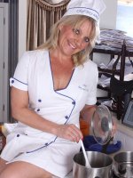Sherri Donovan	48 year old Sherri Donovan palys chef and gets steamy in the kitchen
