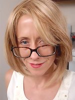 Old blonde Charlotte takes off her clothes and and gets fucked in this picture and video set