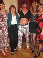 Lucky dude fucking four mature sluts at the same time
